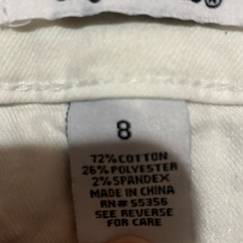 These are white pants full length